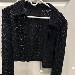 Talbots Black Lace Jacket